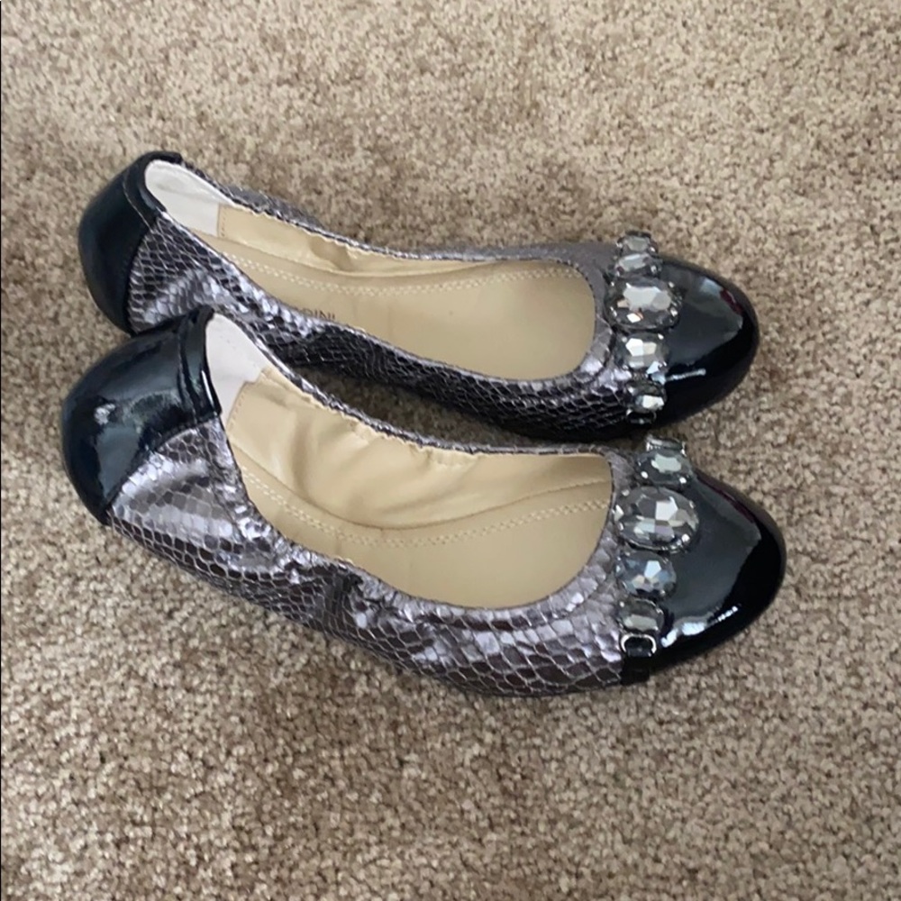 Two tone ballerina flat